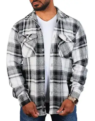 Carisma Herren Flanellhemd im Holzfäller Karo Design