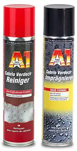 Cabrioverdeck-Imprägnierung A1 Pflege Set für Textilverdecke
