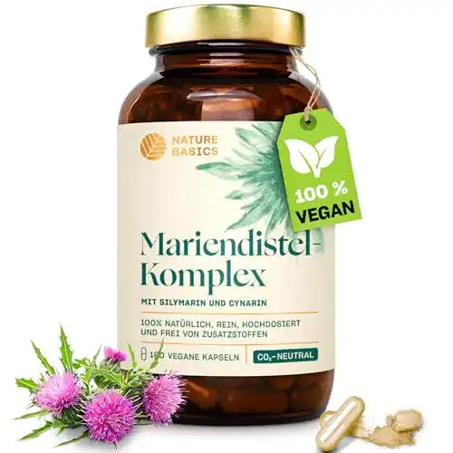 Mariendistel Komplex Kapseln von Nature Basics zur Leberunterstützung