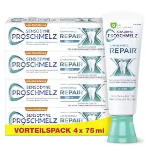Sensodyne Proschmelz Repair Zahnpasta – tägliche Zahnpflege mit Fluorid