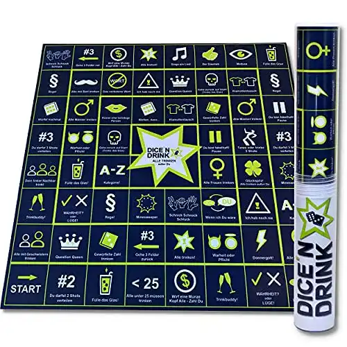 Trinkspiel Dice ‚N Drink – Partyspiel für Erwachsene