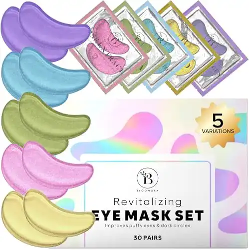 Hyaluron Augenpads Bloomora gemischte Augenpads (30 Paare)