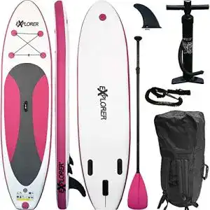 Explorer SUP Board aufblasbar 300x76x15cm mit Zubehör