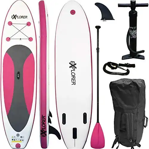 Explorer SUP Board aufblasbar 300x76x15cm mit Zubehör
