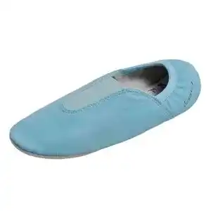 Turnschläppchen für Erwachsene mit Gummipads in Blau Gymnastikschuhe