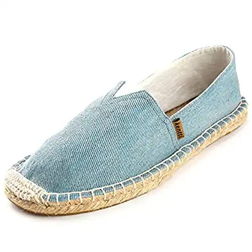 Espadrilles für Herren in Denim mit natürlicher Jutesohle