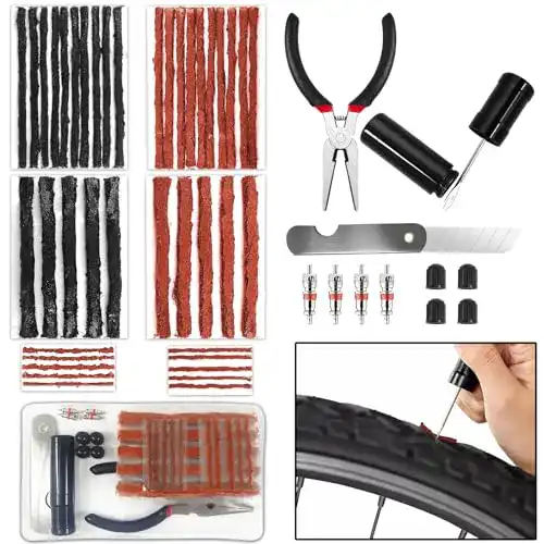 Tubeless Reparaturset Ysimple mit 51 Teilen für Fahrradreifen