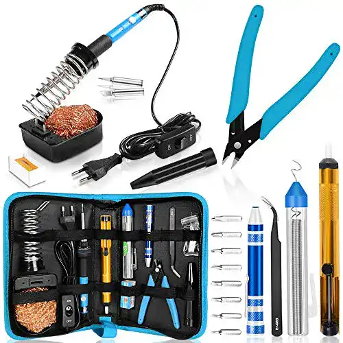 Lötkolben-Set 90W mit LCD Display und Zubehör für Reparaturen
