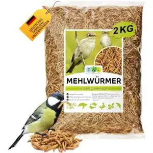 Getrocknete Mehlwürmer EWL Naturprodukte 2kg für Tiere