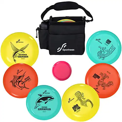 Disc Golf Sportneer Set für Einsteiger mit Putter, Midrange und Driver