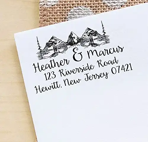 Adressstempel Printtoo mit personalisierbarem Monogramm