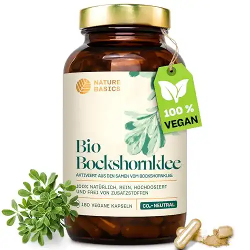 Bockshornklee Kapseln Nature Basics Bio – 180 hochdosierte Kapseln