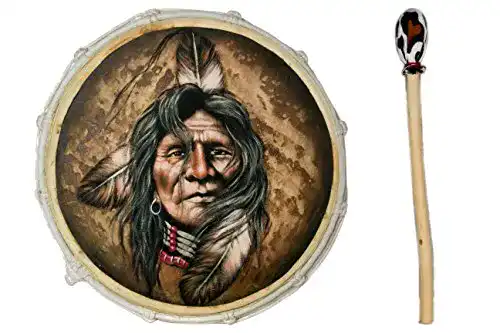 Bodhrán Ciffre 50 cm Schamanentrommel aus Mahagoni mit Ziegenfell