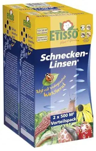 Schneckenabwehr mit Etisso Schnecken-Linsen für Gartenpflanzen