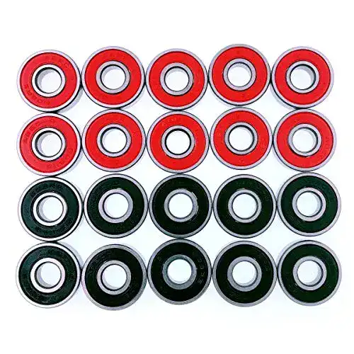 ABEC-9 Kugellager JZK 20 Stück wasserdicht 608 RS für Skateboards