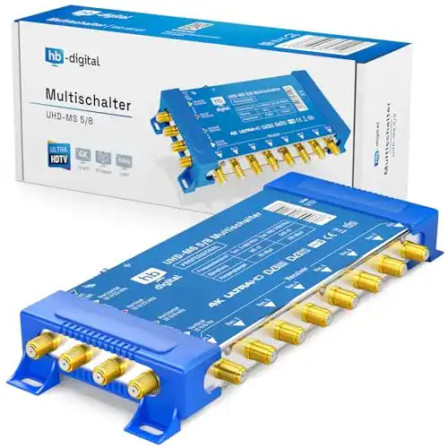 Multischalter HB-DIGITAL PMSE 5/8 für bis zu 8 Teilnehmer