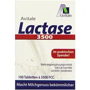 Laktase Tabletten Avitale 3500 FCC, 100 Stück