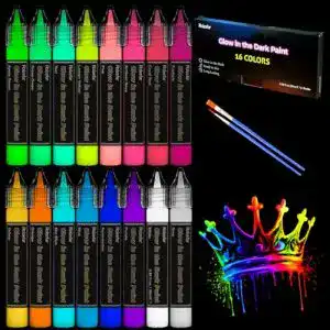 Neonfarben Roizefar Nachtleuchtende Farben 16×20ml für DIY Projekte