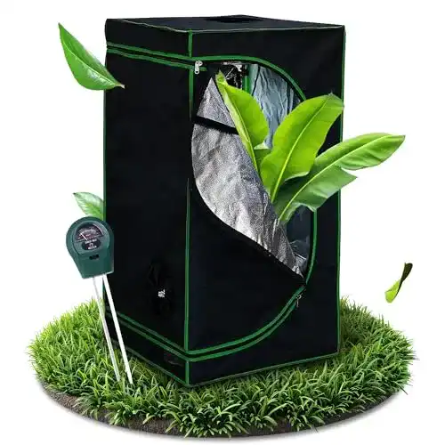 Growbox Melko 40x40x120 cm Set mit 3-in-1 Messgerät