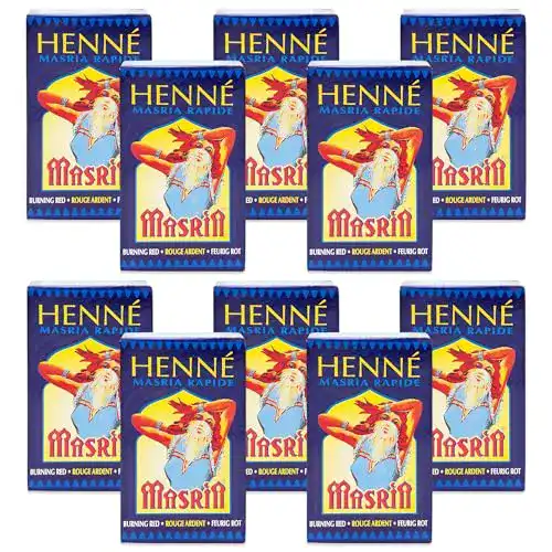 Henna-Pulver Hennedrog – Henna Masria Feurigrot im 10er Pack