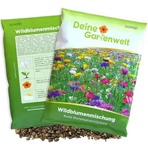 Blumenwiese Samen Wildblumenmischung 100 g Saatgut für den Garten
