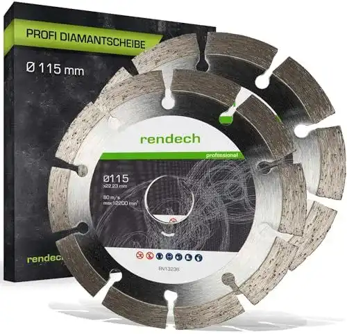 Diamanttrennscheibe Rendech 2x Profi Diamantscheibe 115mm