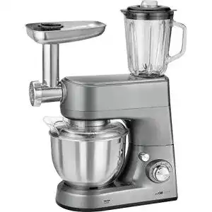 Clatronic Küchenmaschine KM 3648 mit 1000 W und 5 L Edelstahlrührschüssel