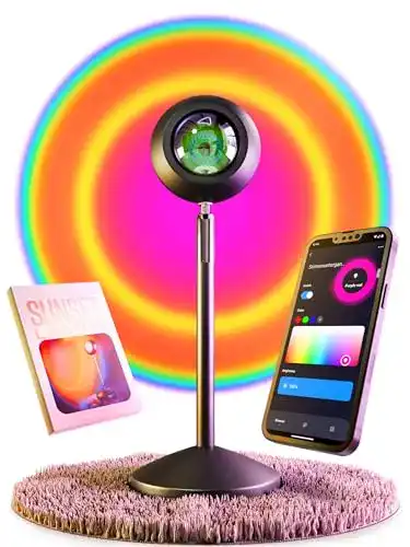 Büro Stehlampe HEYLED Sunset Lampe mit Smart Home Funktionen