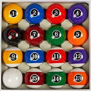 Billardkugeln Collapsar Deluxe Set mit 16 Kugeln, 6,4 cm Durchmesser