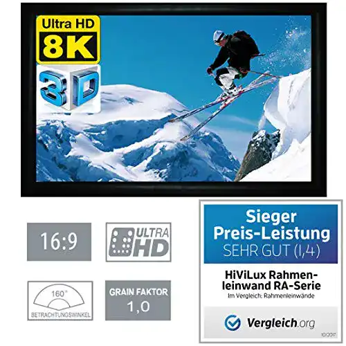 Rahmenleinwand HiViLux mit 6 cm Rahmenstärke