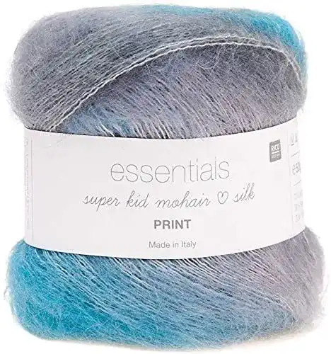 Mohair-Wolle Rico Essentials Super Kid Mohair in Farbverlauf