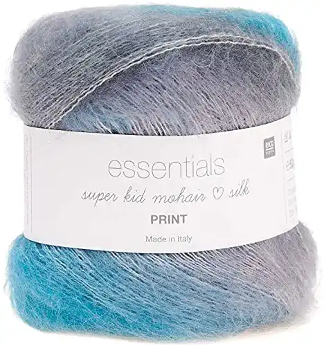 Mohair-Wolle Rico Essentials Super Kid Mohair in Farbverlauf