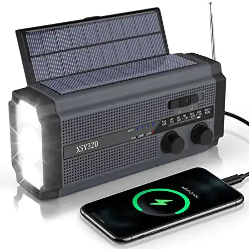 Tragbares Solar Radio Gindoly mit Kurbel und Dynamo