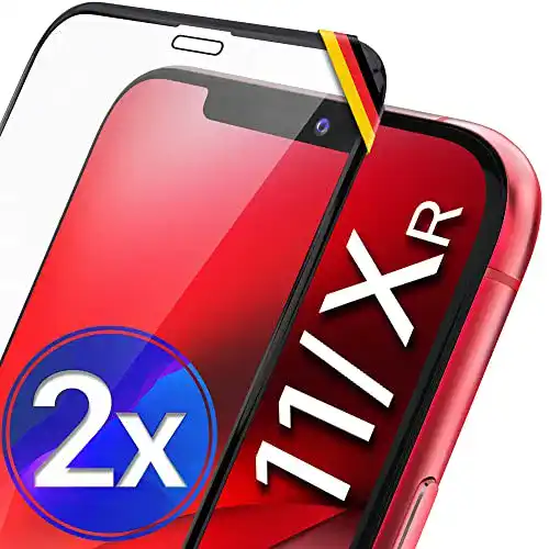 iPhone Schutzfolie Utection 2X Full Screen Schutzglas für iPhone 11 und XR