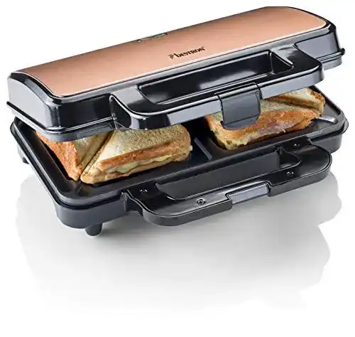 Bestron XL Sandwichmaker mit Antihaftbeschichtung
