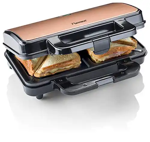 Bestron XL Sandwichmaker mit Antihaftbeschichtung
