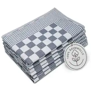 Zollner Geschirrtücher 6er Set aus Baumwolle 65×65 cm