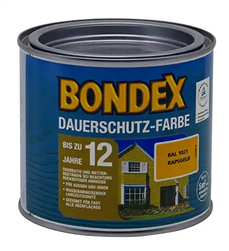 Bondex Dauerschutz Farbe 0,5 Liter rapsgelb RAL 1021