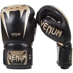 Boxhandschuhe aus Leder Venum Unisex Giant 3.0 in Schwarz/Gold, 12 oz EU