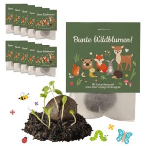 Samenbomben Waldtiere für Kindergeburtstag – 10 Stück