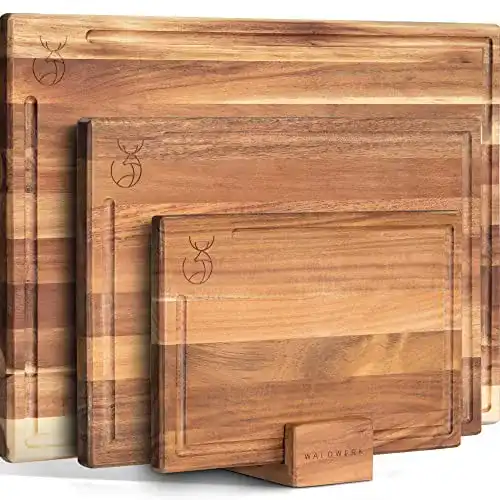 Schneidebrett Set aus Akazie Waldwerk 3er Set (40×30 / 33×24 / 26×18 cm)