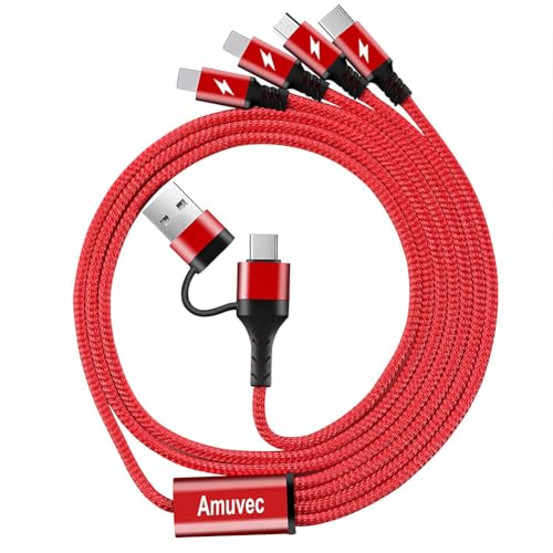 Multi-Ladekabel Amuvec USB A/USB C 3A 1,2 Meter