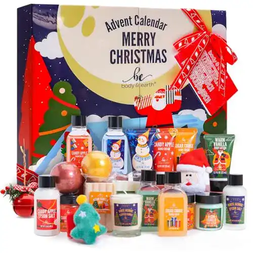 Adventskalender Beauty Body & Earth für Frauen mit 24 Spa Produkten