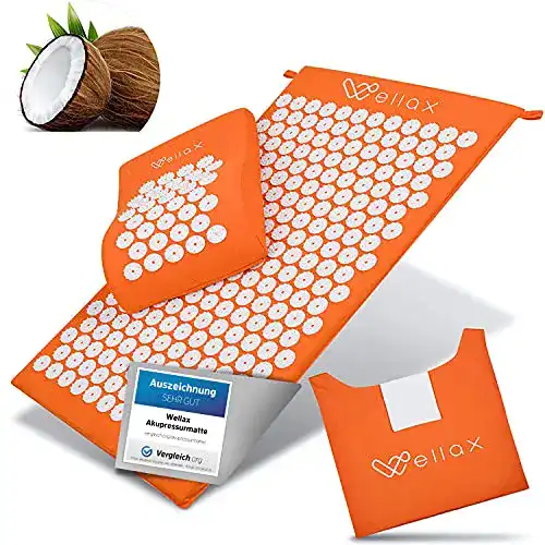 Wellax Akupressurmatte mit Kissen – Ergonomisches Set zur Entspannung
