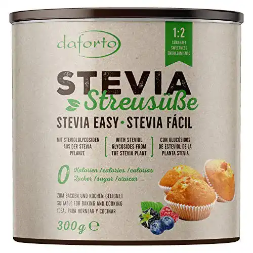 Daforto Stevia Streusüße Zuckerersatz, 300 g