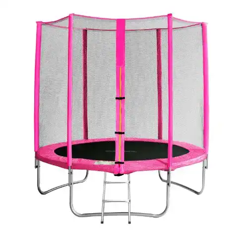 Kindertrampolin SixBros. Gartentrampolin Pink 1,85 m (6 ft)