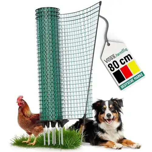 Geflügelnetz Voss Farming 20 m Gartennetz für Begrenzungen
