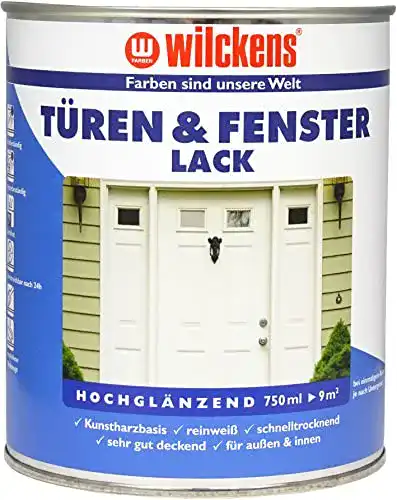 Fensterlack Wilckens für Türen und Fenster, 750 ml, Weiß