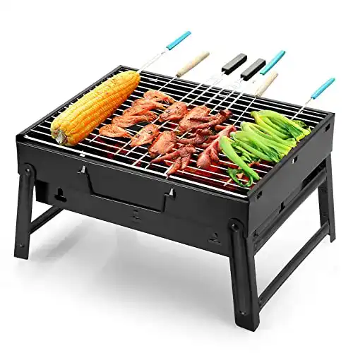 Holzkohlegrill Uten BBQ Portable – Faltbarer Grillwagen für den Außenbereich