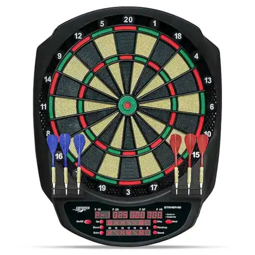 Carromco Dartscheibe Striker-601 Elektronische Dartscheibe für 18 Spieler